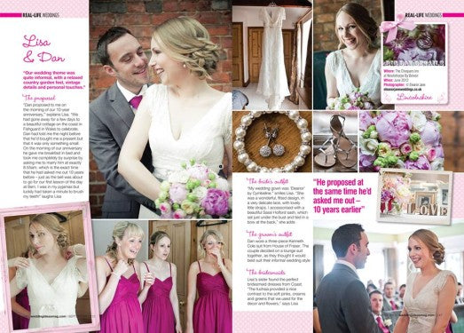 FEATURE IN REAL LIFE WEDDING MAGAZINE
